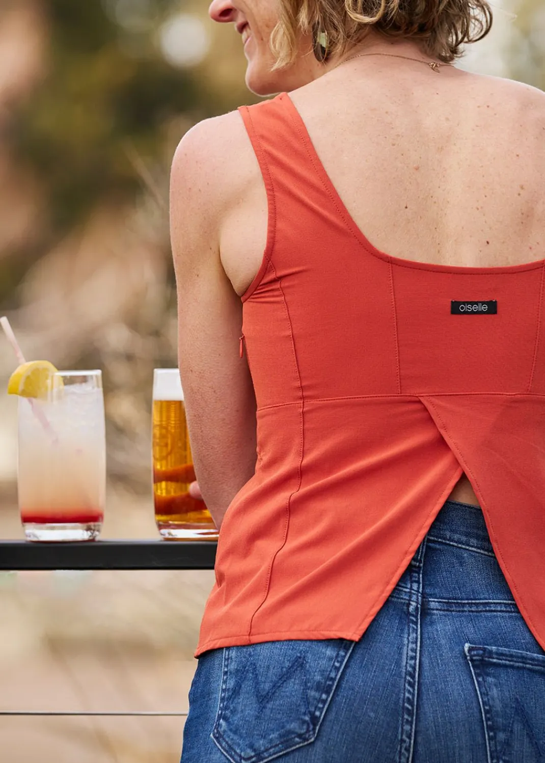 Women Oiselle Tank Tops*Lauren Square Neck Tank