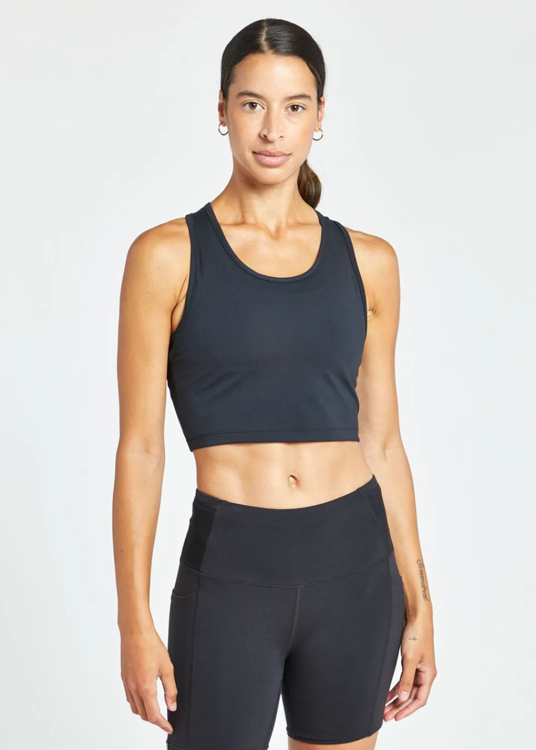 Women Oiselle Tank Tops*Essential Bird Crop