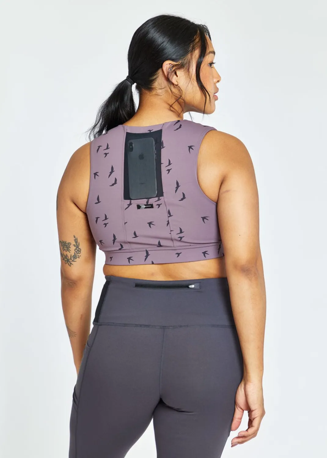 Women Oiselle Sports Bras*Flyout Zip Bra
