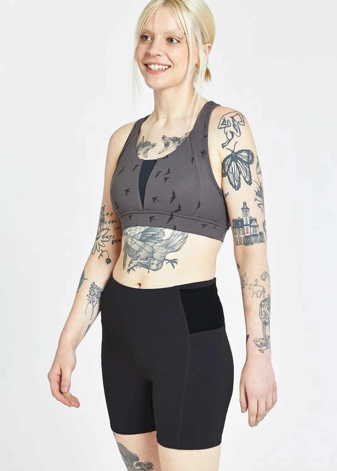 Women Oiselle Sports Bras*Double Breasted Bra