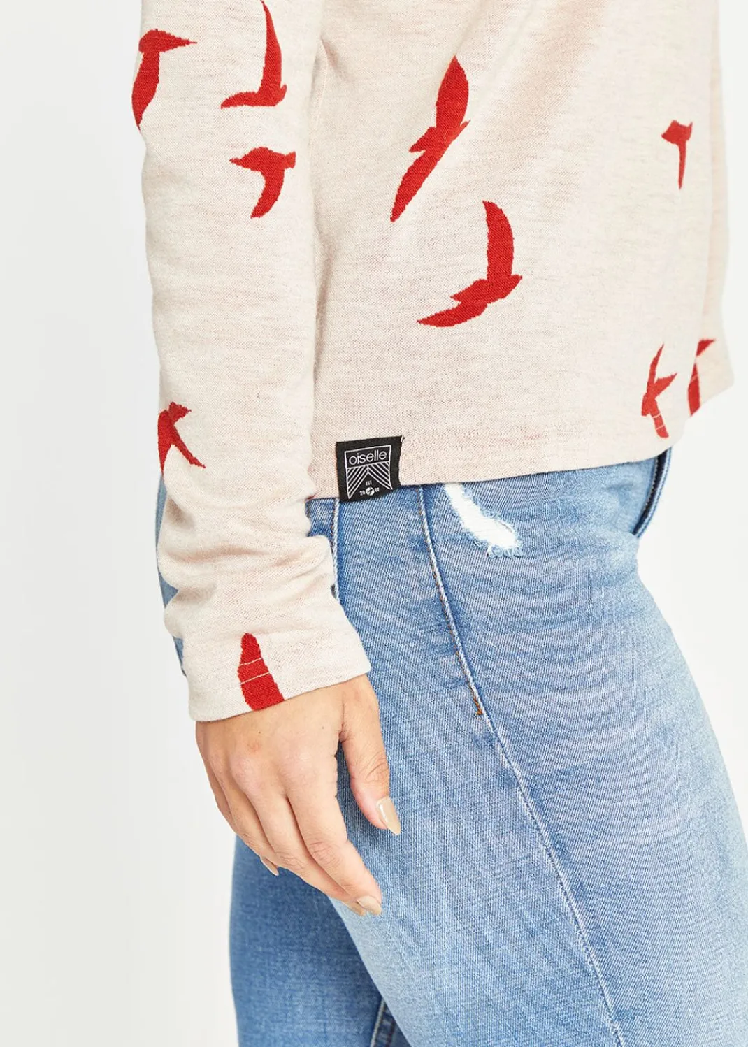 Women Oiselle Long Sleeves*Wazzie Wool Jacquard Half Zip