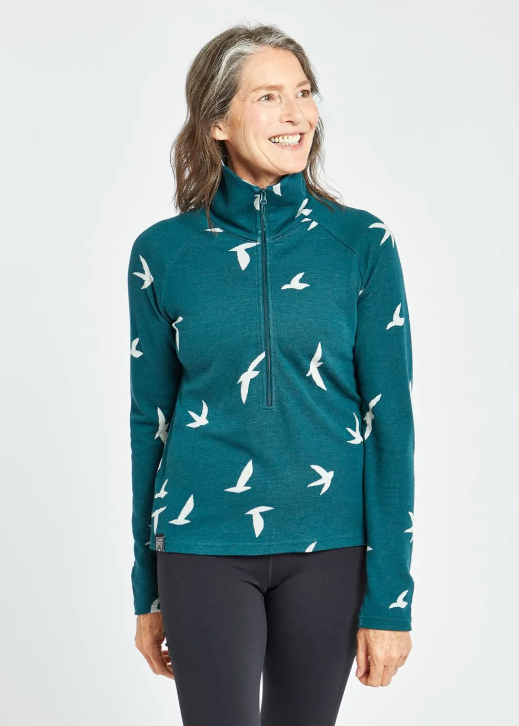 Women Oiselle Long Sleeves*Wazzie Wool Jacquard Half Zip