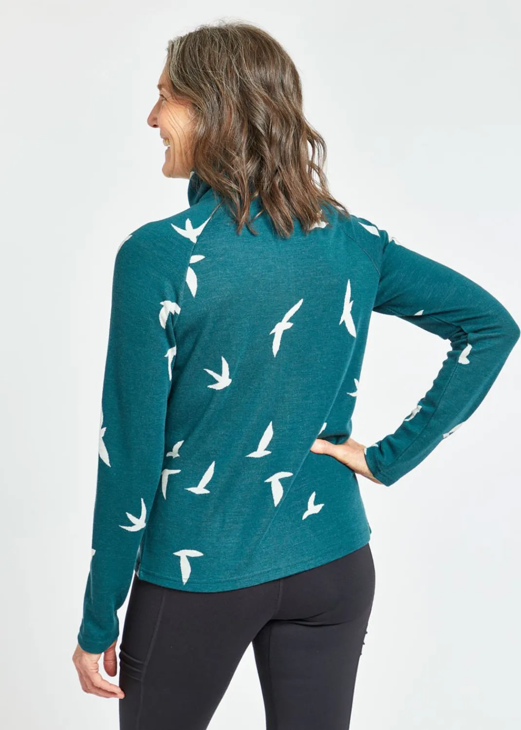 Women Oiselle Long Sleeves*Wazzie Wool Jacquard Half Zip