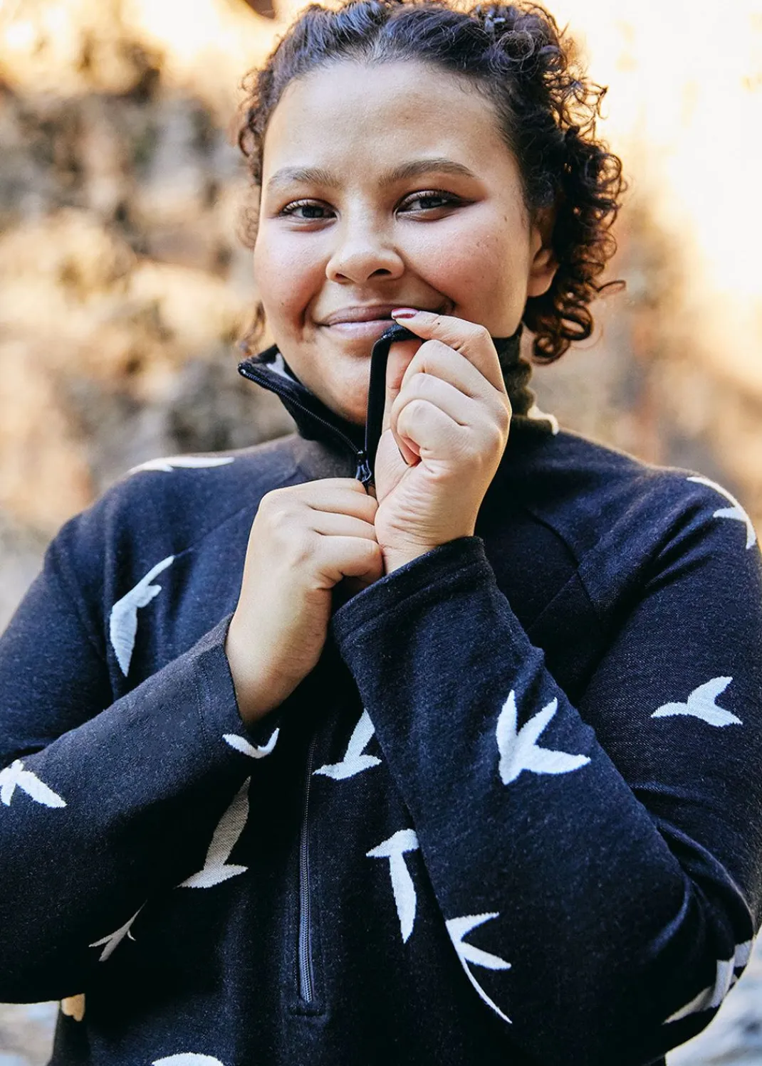 Women Oiselle Long Sleeves*Wazzie Wool Jacquard Half Zip