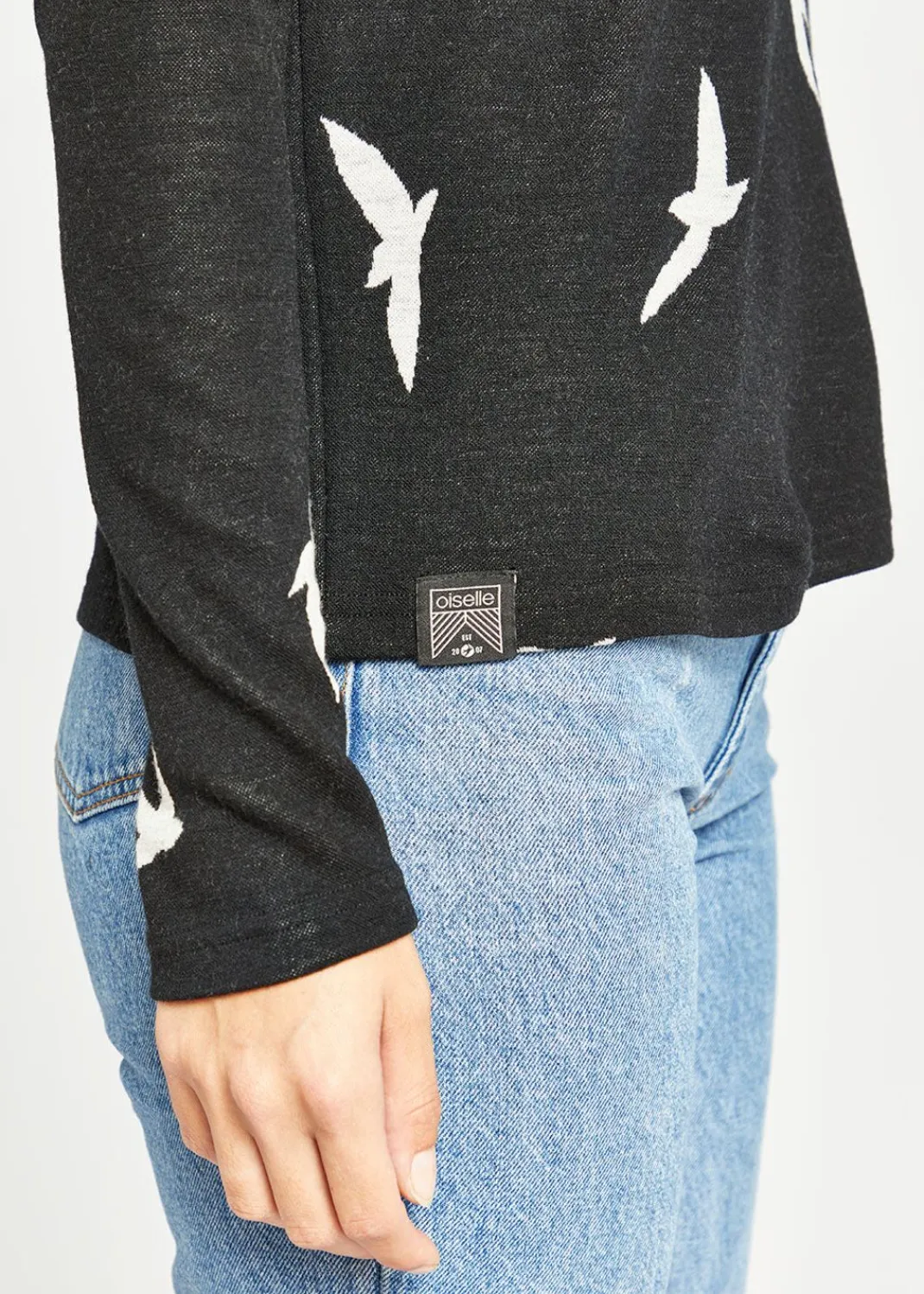 Women Oiselle Long Sleeves*Wazzie Wool Jacquard Half Zip