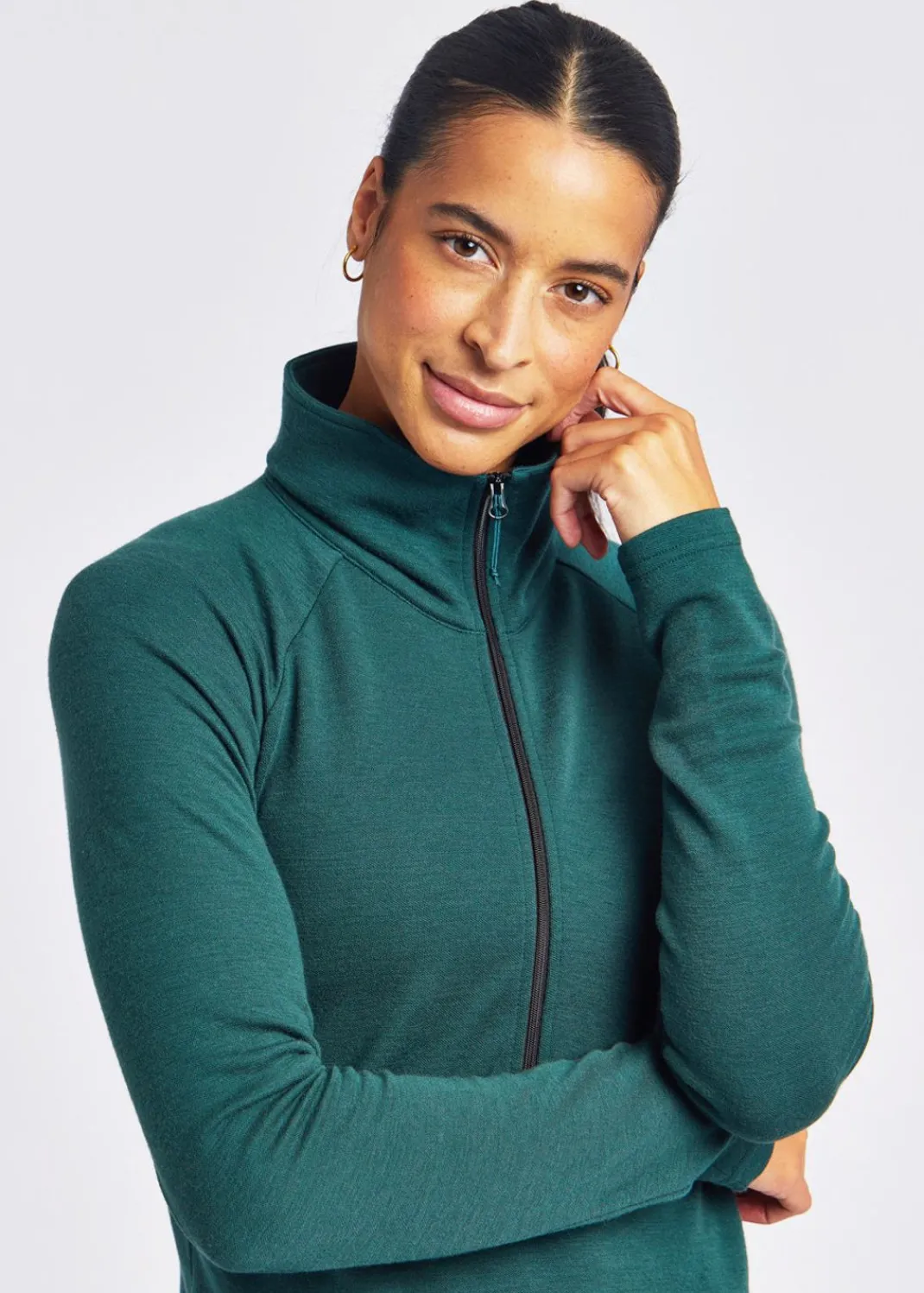 Women Oiselle Long Sleeves*Wazzie Wool Jacquard Half Zip