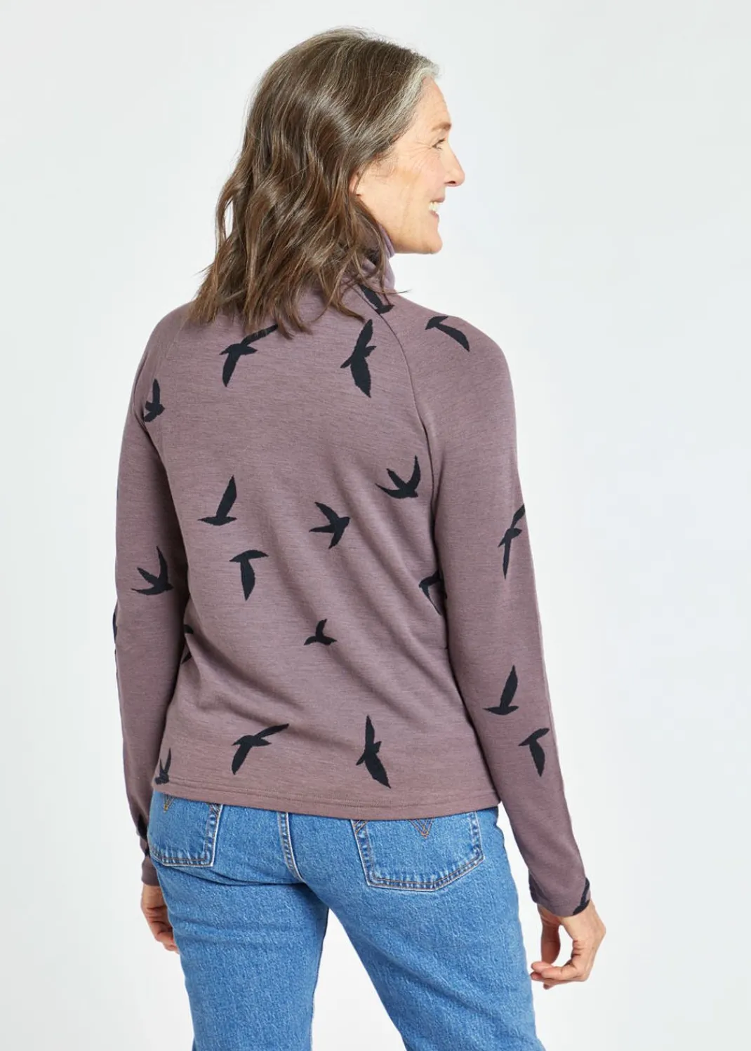 Women Oiselle Long Sleeves*Wazzie Wool Jacquard Half Zip