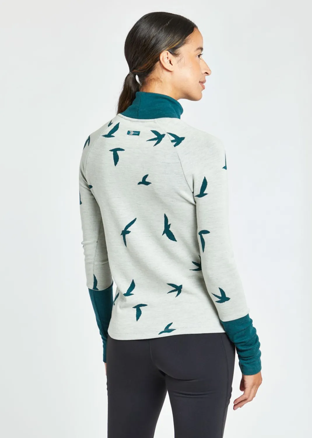 Women Oiselle Long Sleeves*Wazzie Wool Jacquard Mock Neck Long Sleeve