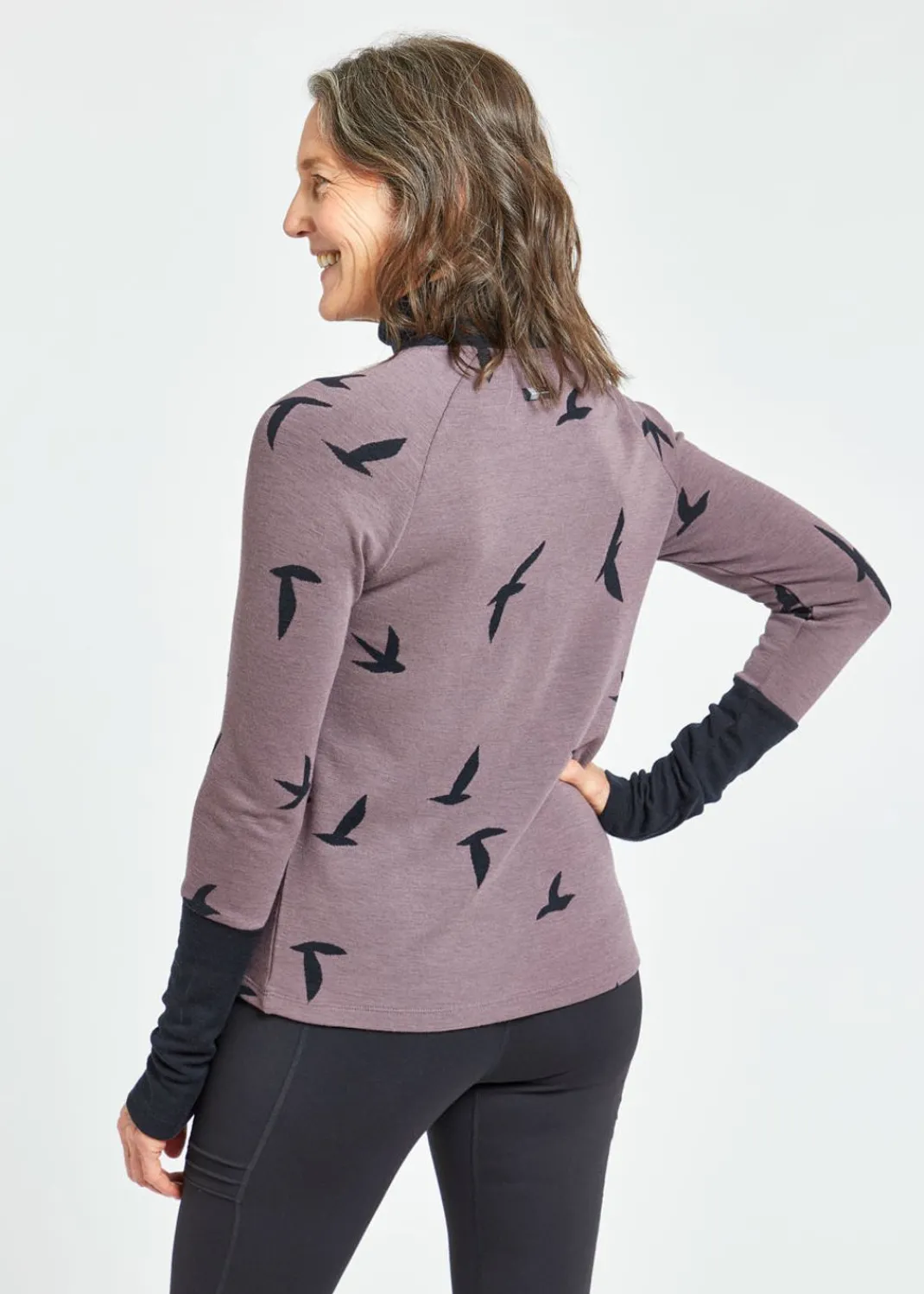 Women Oiselle Long Sleeves*Wazzie Wool Jacquard Mock Neck Long Sleeve
