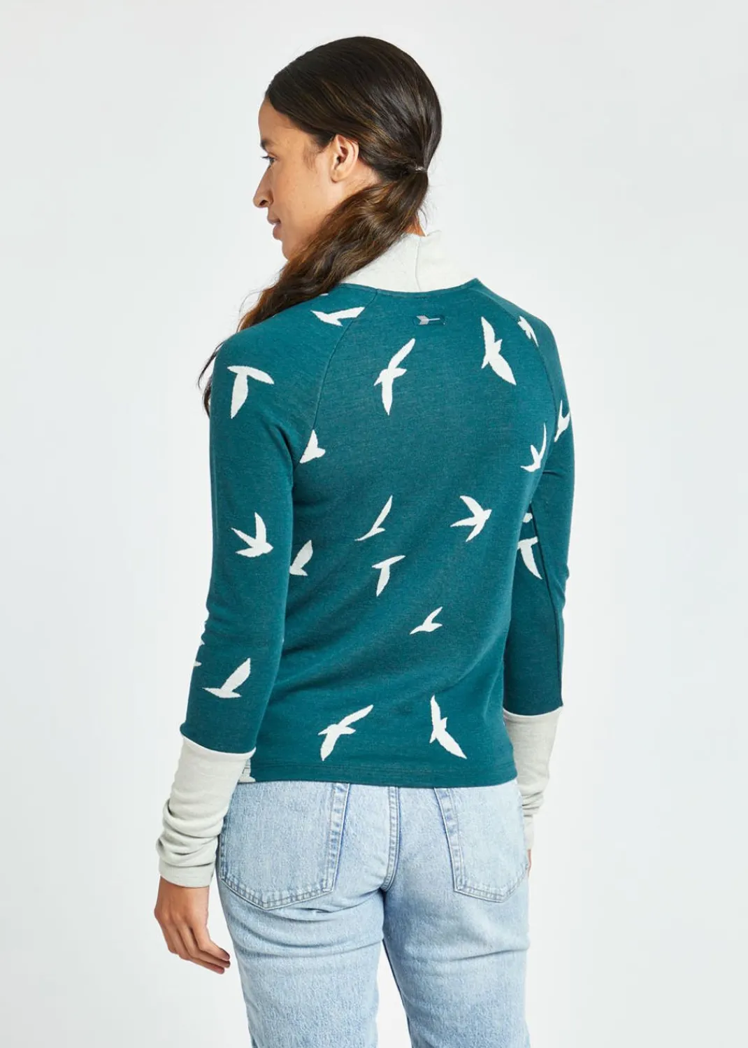 Women Oiselle Long Sleeves*Wazzie Wool Jacquard Mock Neck Long Sleeve